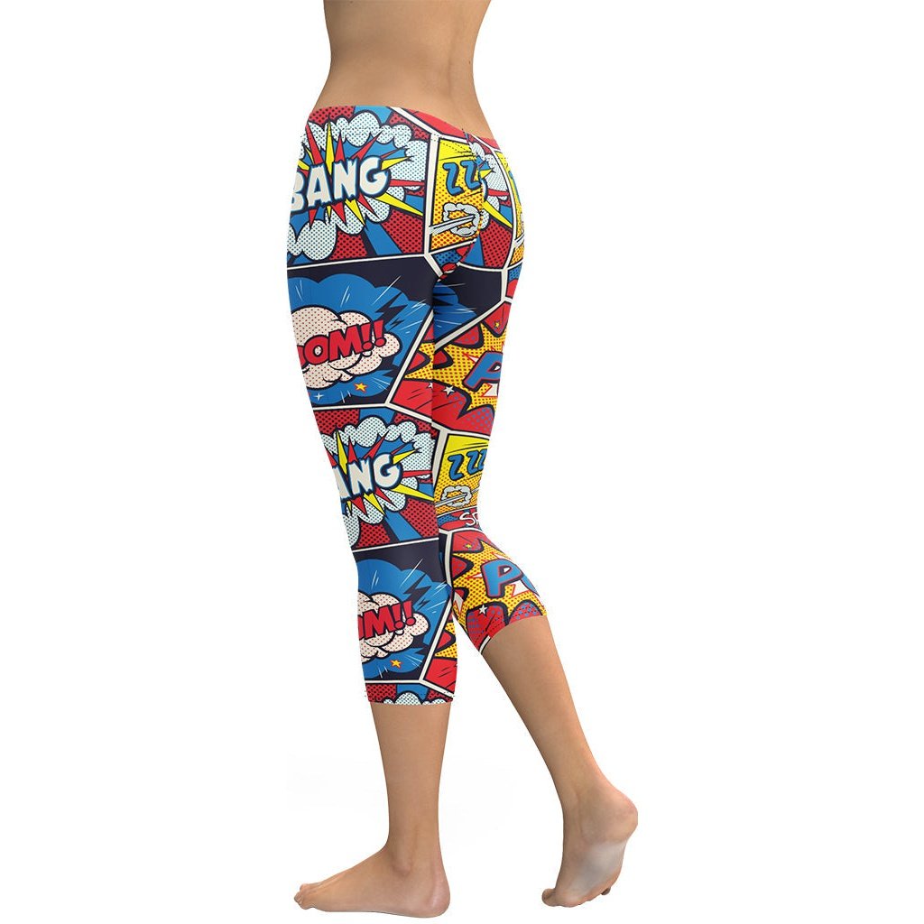 Superhero Comics Capris