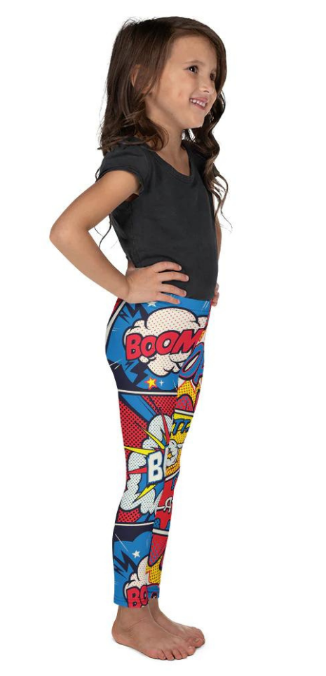 Superhero Comics Kid's Leggings