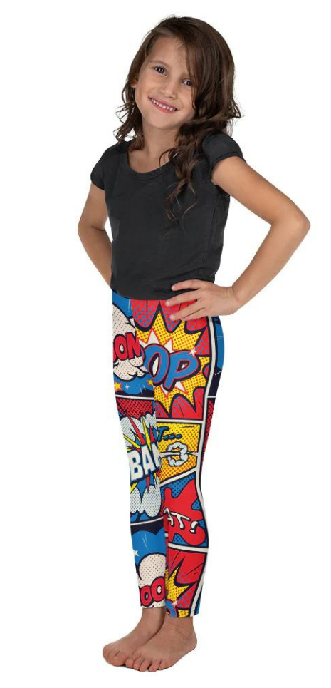 Superhero Comics Kid's Leggings