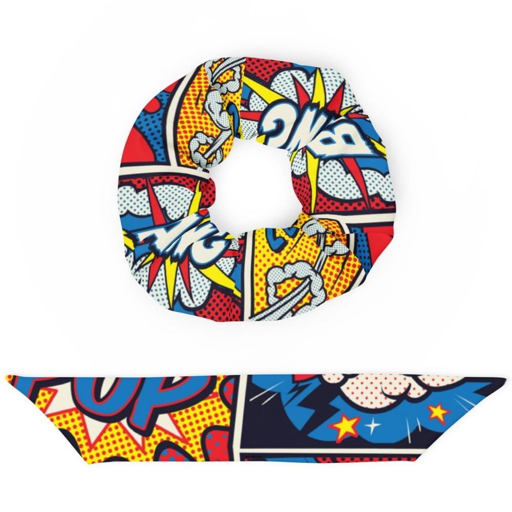 Superhero Comics Scrunchie
