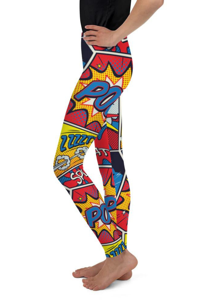 Superhero Comics Youth Leggings