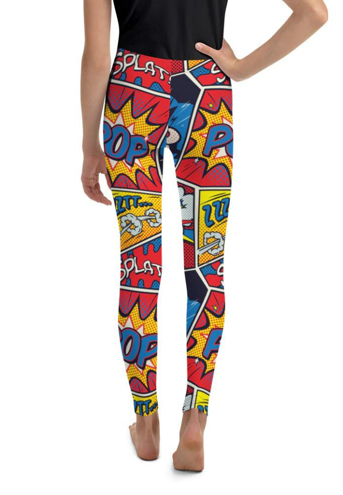 Superhero Comics Youth Leggings