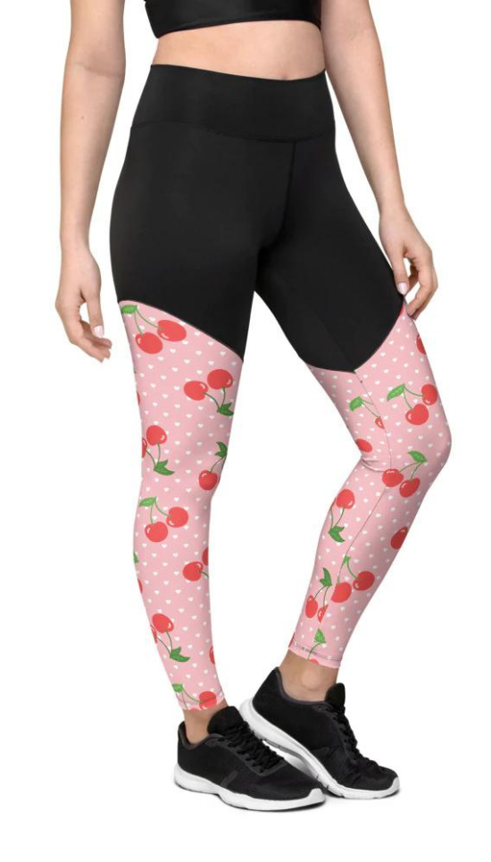 Sweet Cherry Compression Leggings