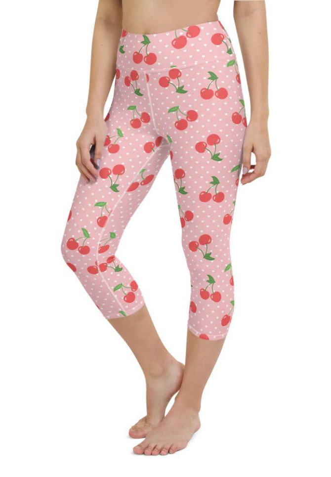 Sweet Cherry Yoga Capris