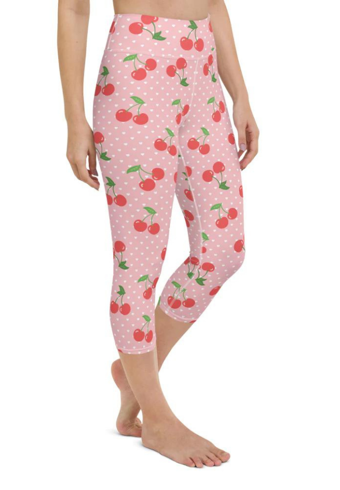 Sweet Cherry Yoga Capris