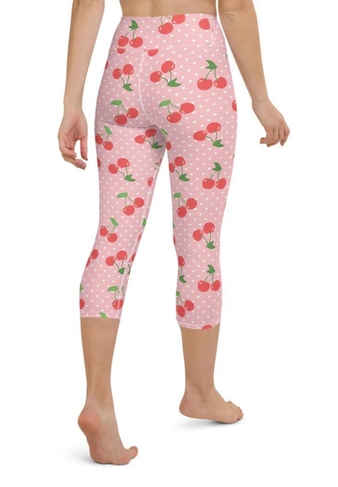 Sweet Cherry Yoga Capris