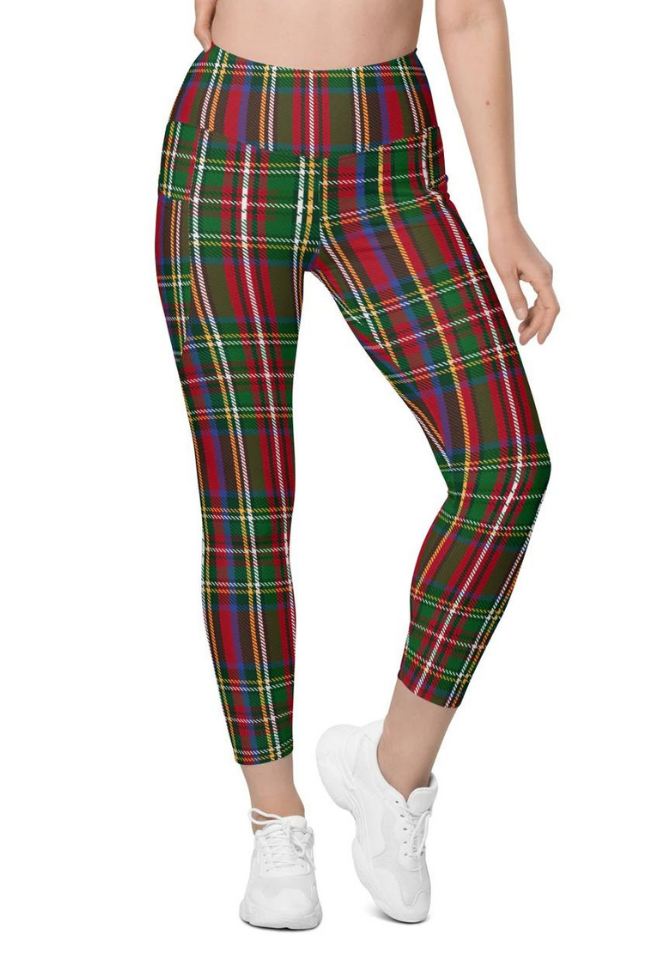 Tartan sales leggings womens