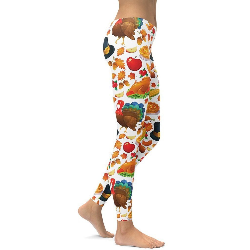 Thanksgiving Pattern Leggings
