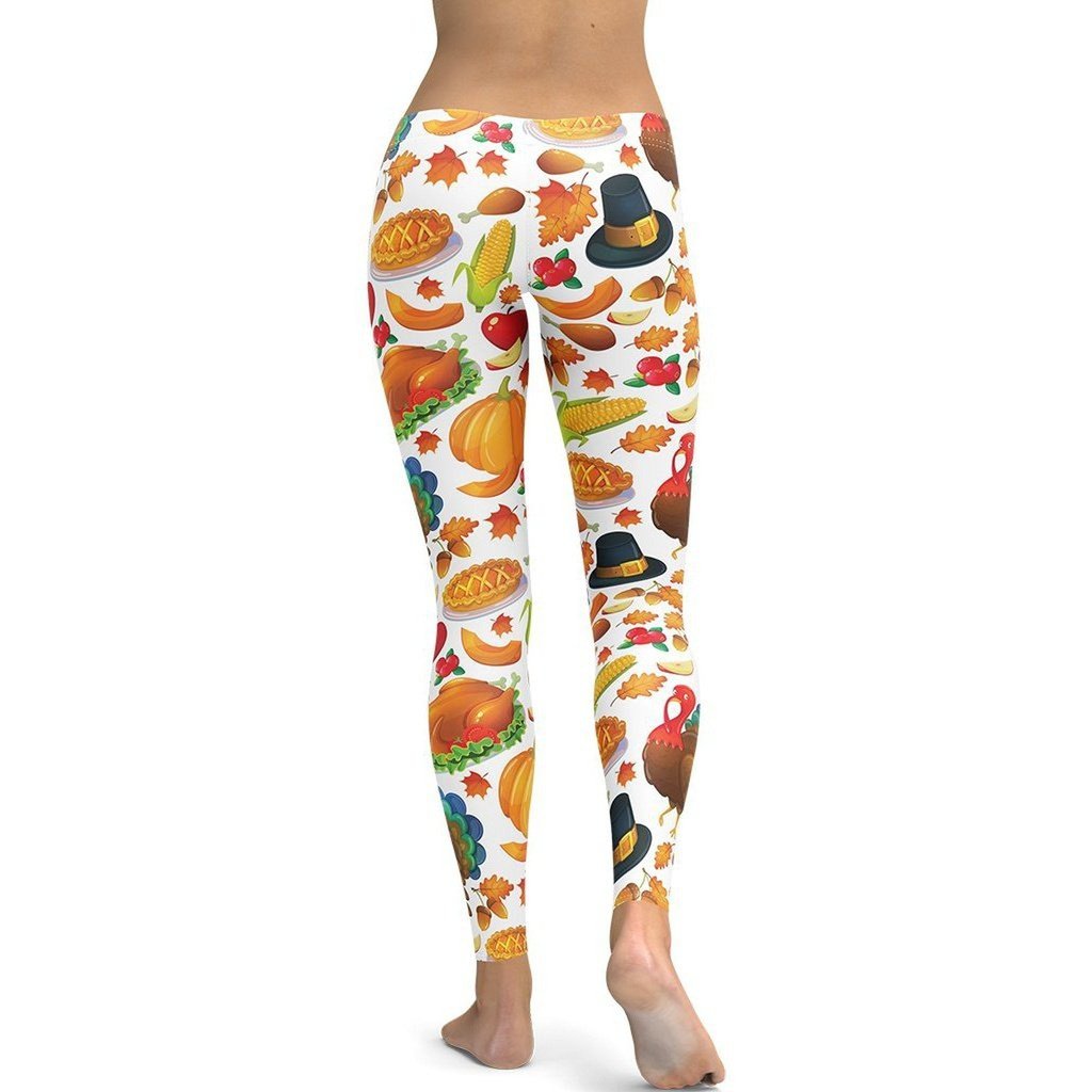Thanksgiving Pattern Leggings