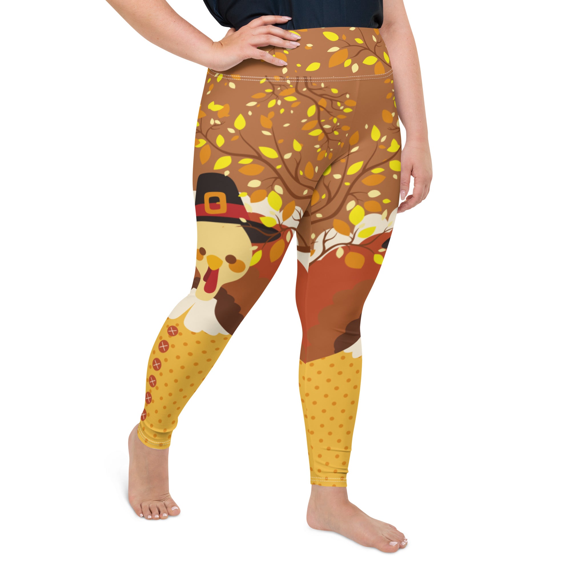 Thanksgiving Plus Size Leggings - Main Image