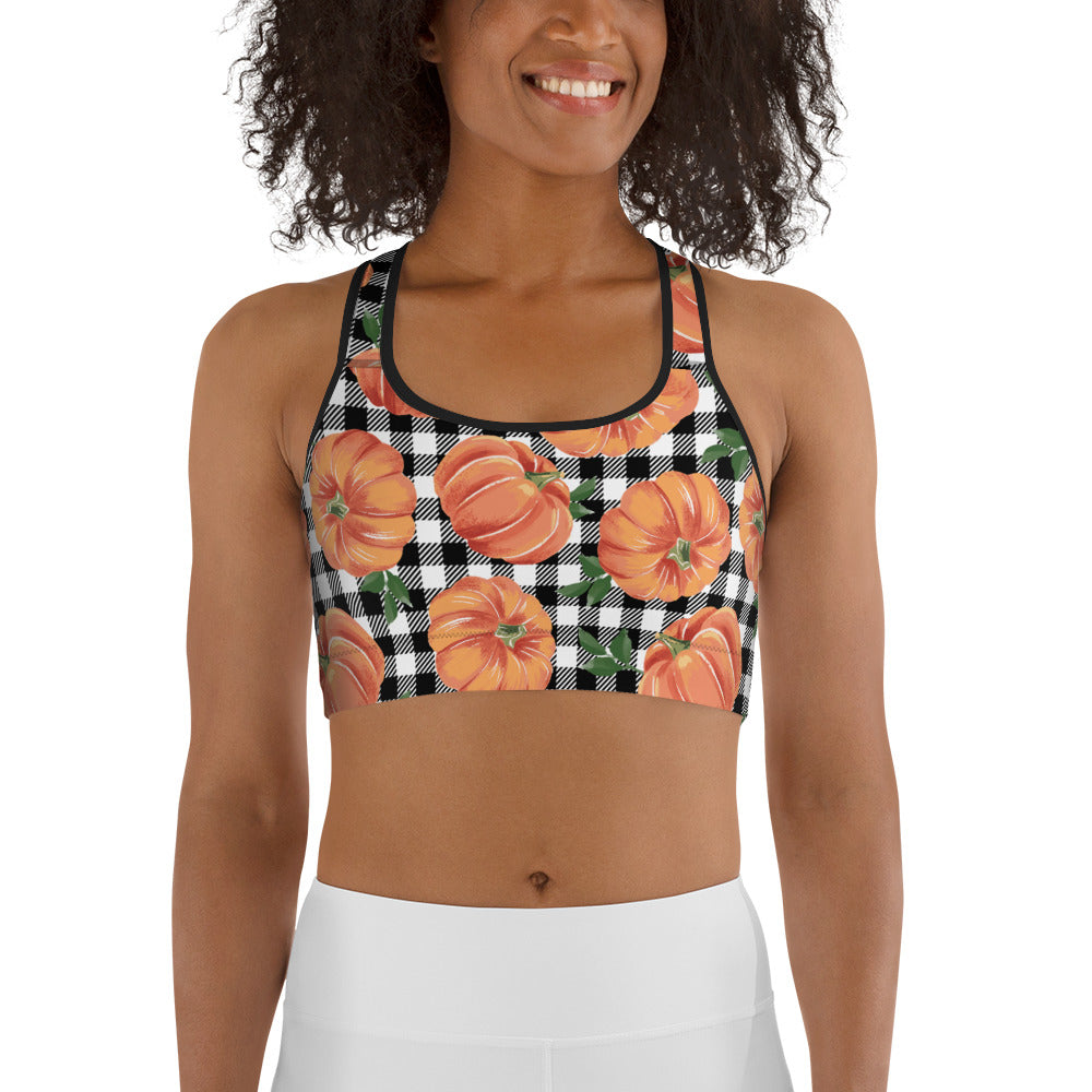 Pop Art Thanksgiving Sports Bra