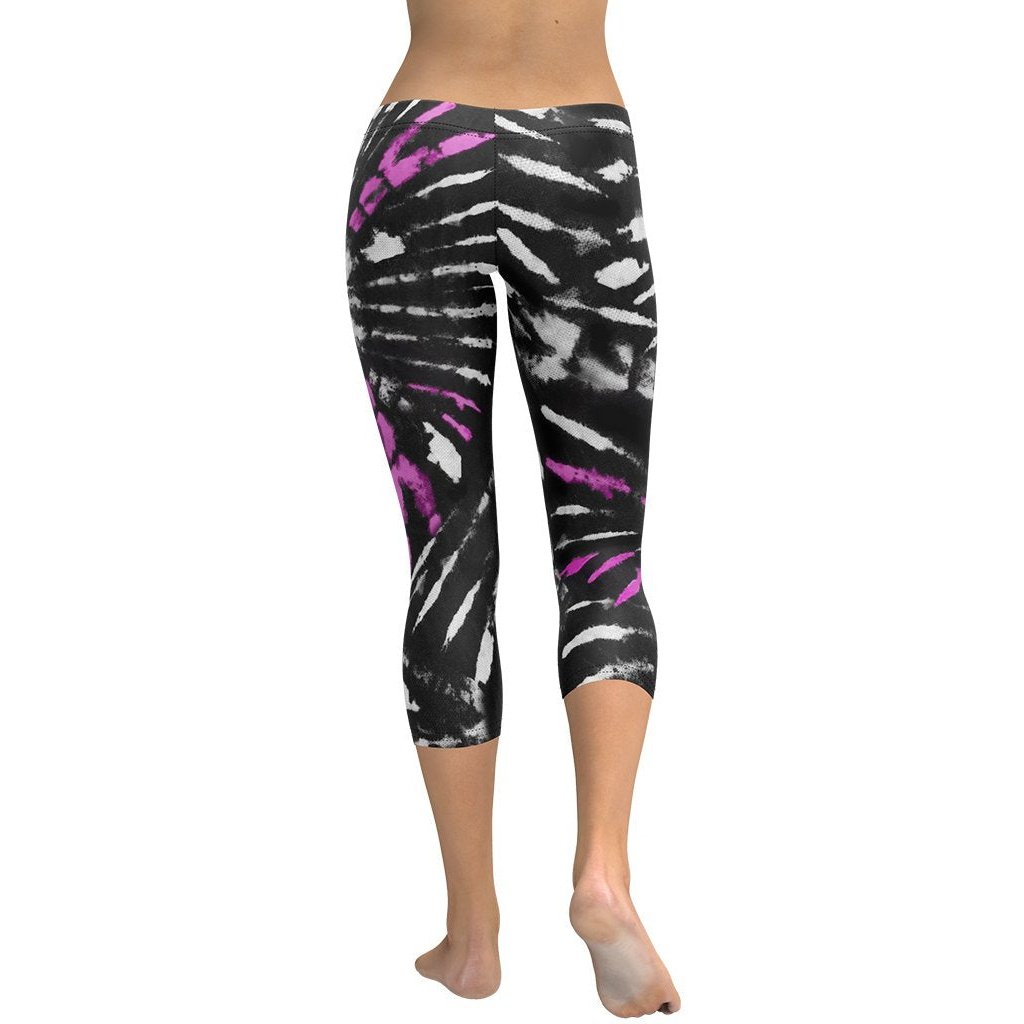 Tie Dye Black Capris