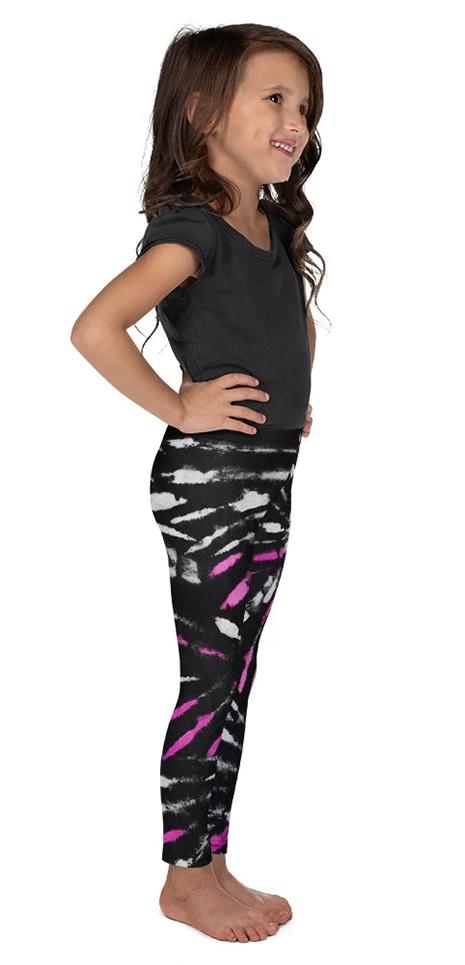 Tie Dye Black Kid's Leggings