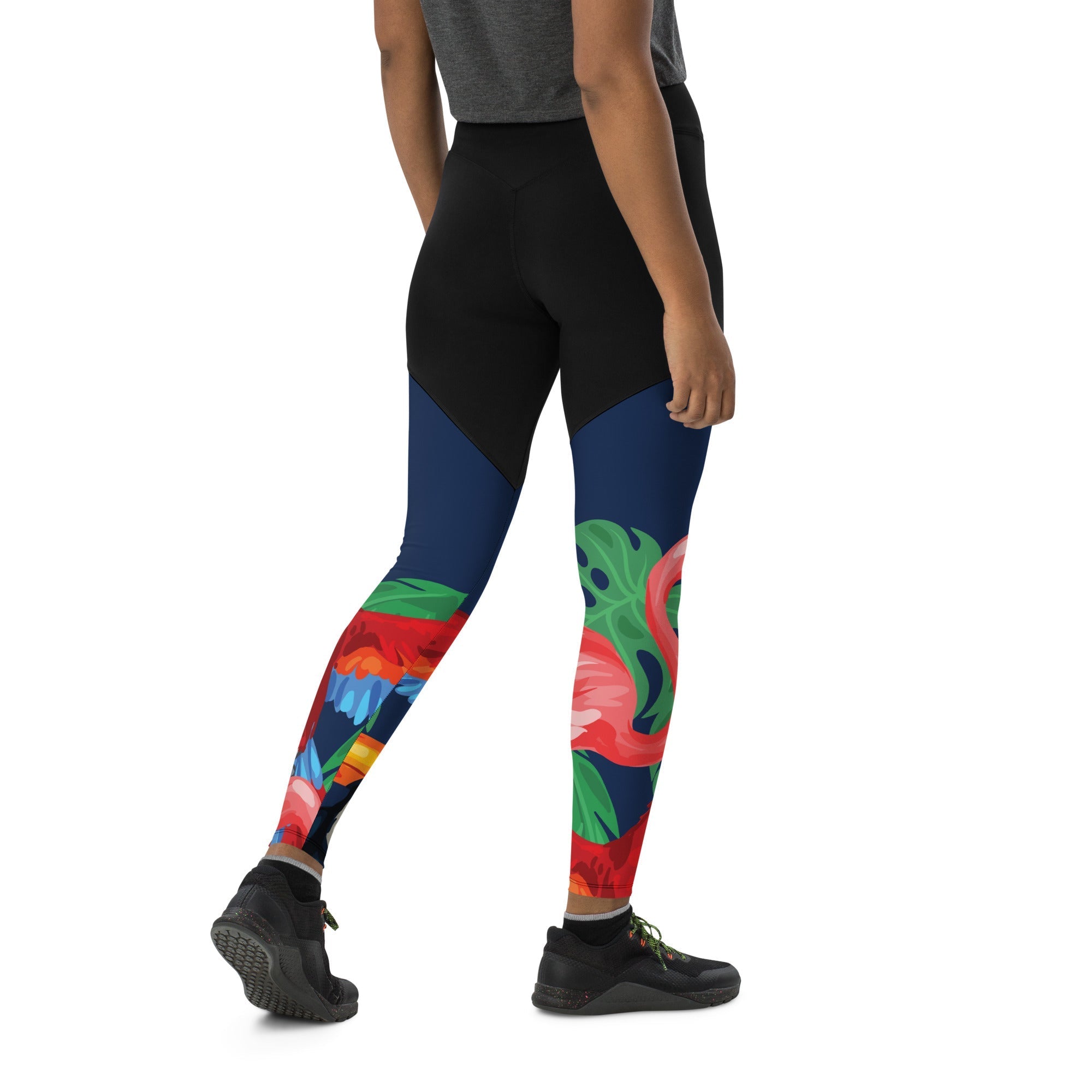 Tropical Birds Compression Leggings