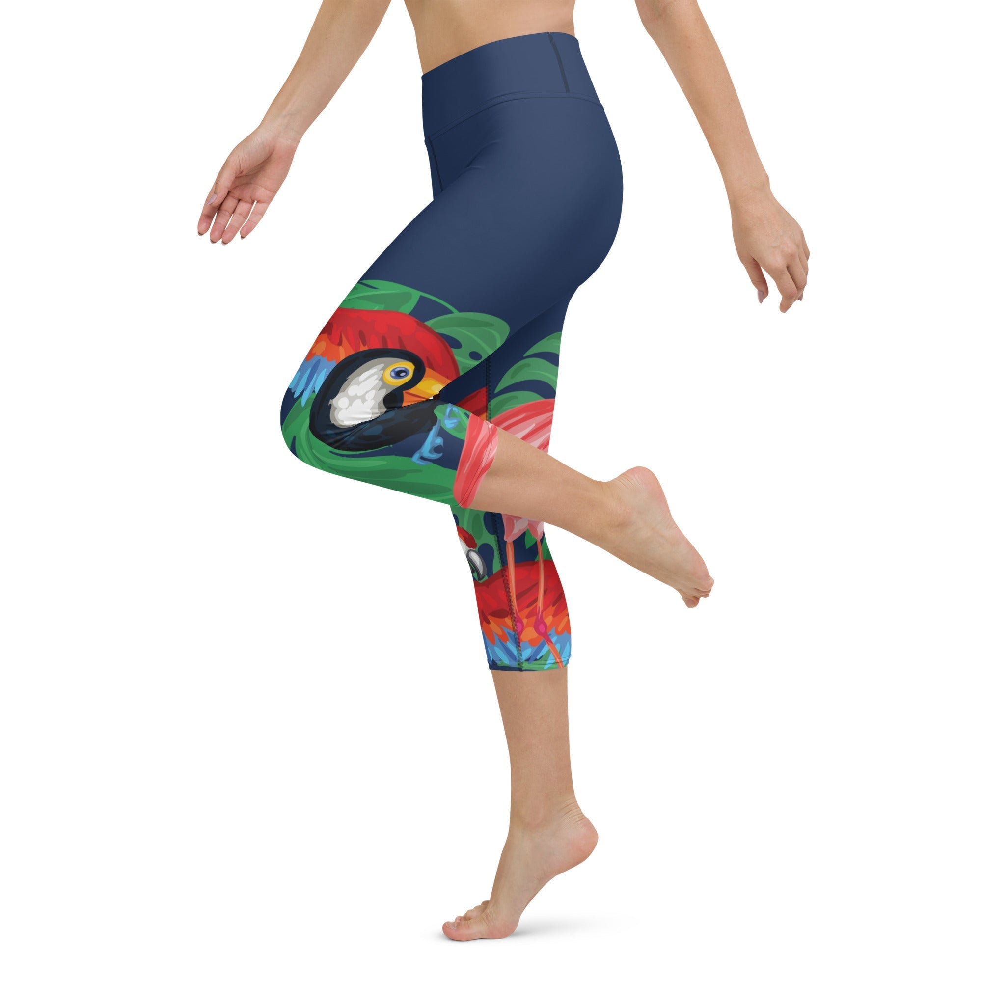Tropical Birds Yoga Capris