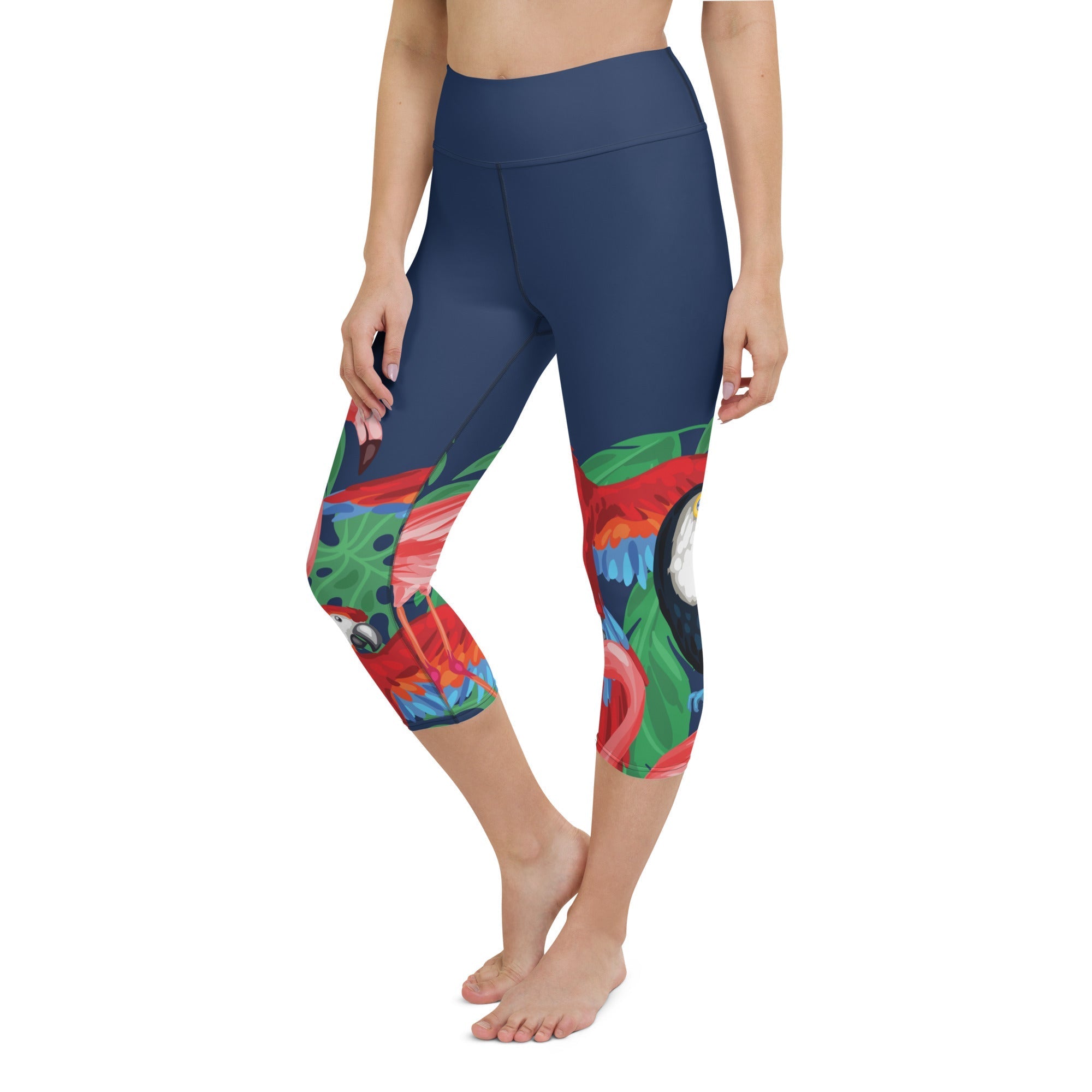 Tropical Birds Yoga Capris