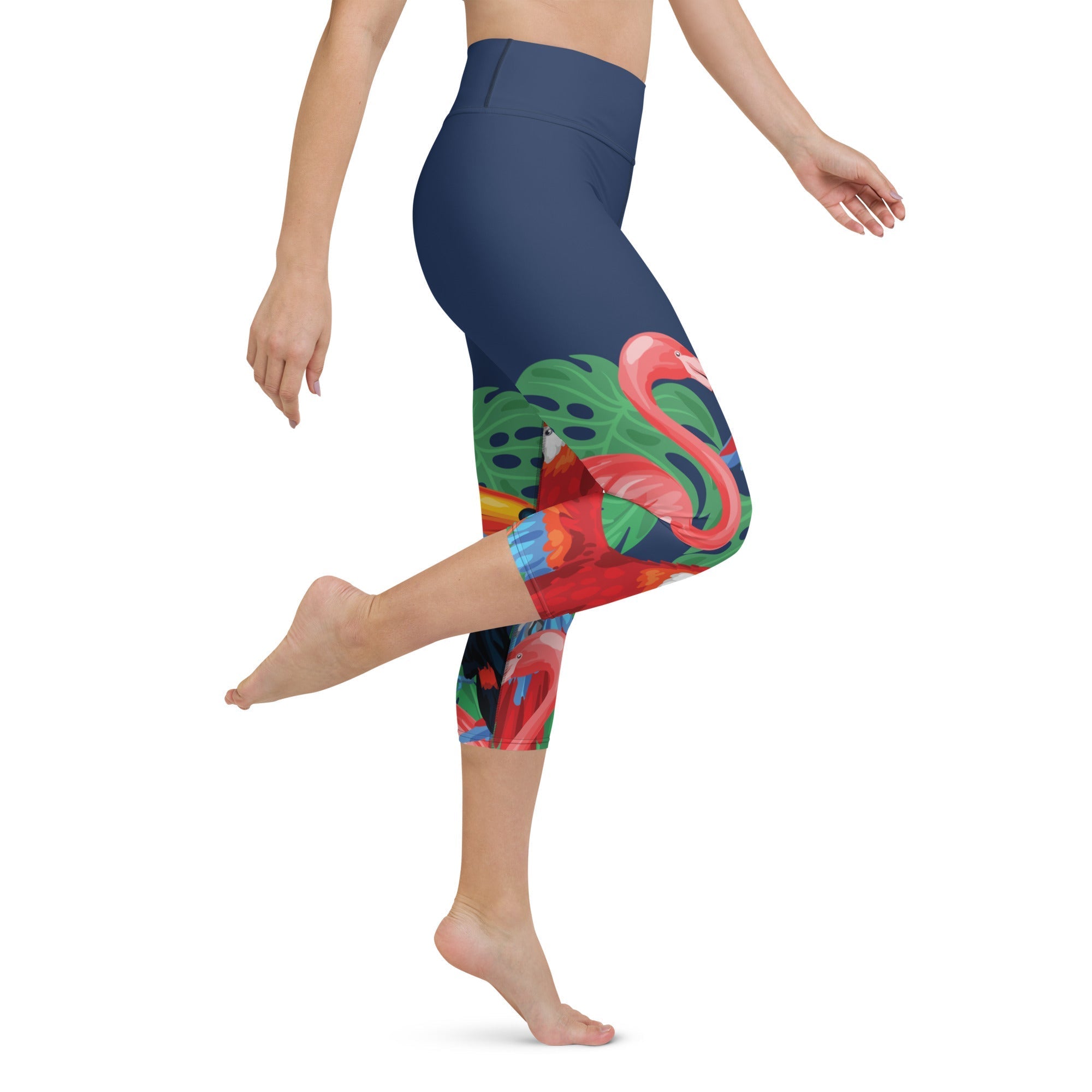 Tropical Birds Yoga Capris