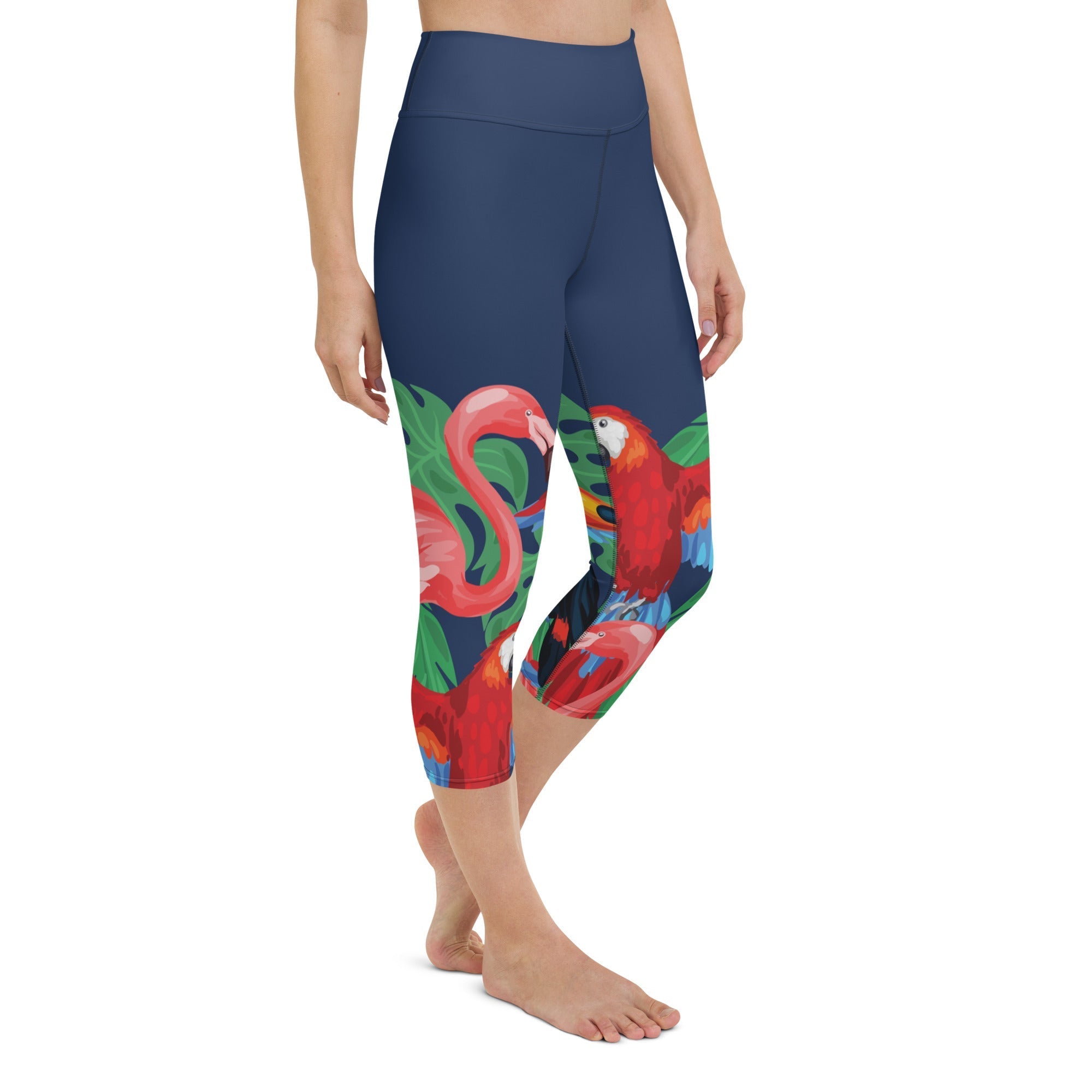 Tropical Birds Yoga Capris