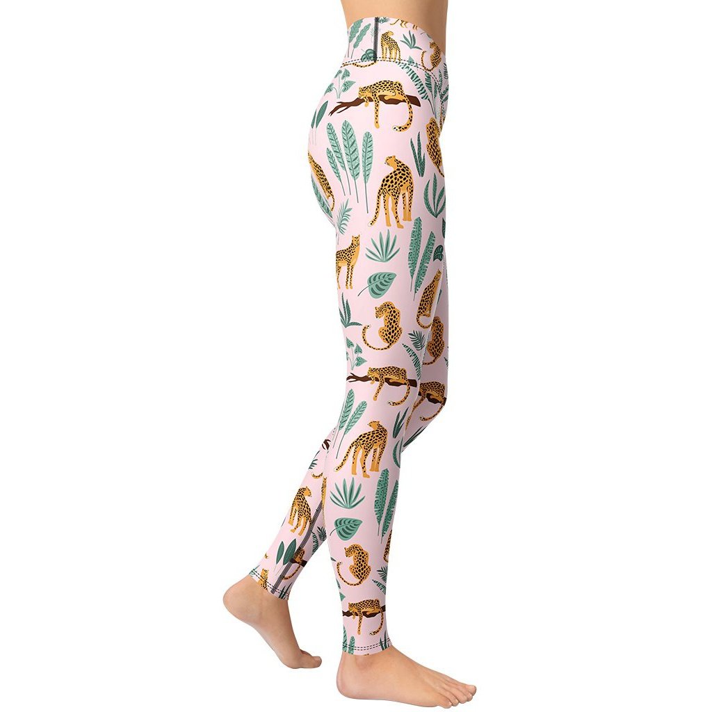 Tropical Tiger Yoga Leggings
