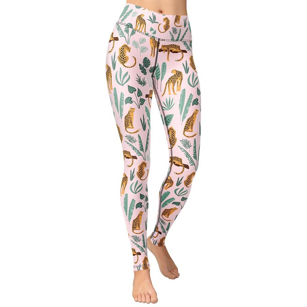 Tropical Tiger Yoga Leggings