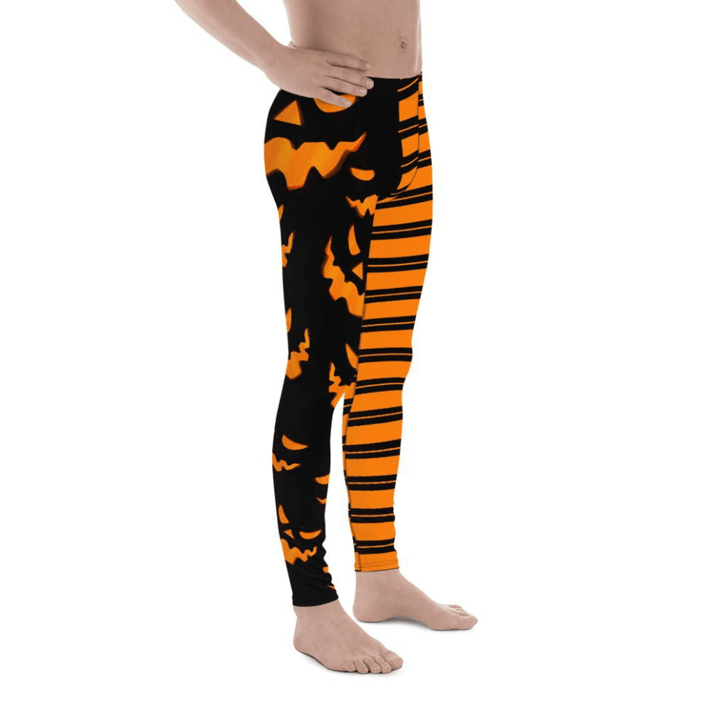 Two Patterned Halloween Men's Leggings