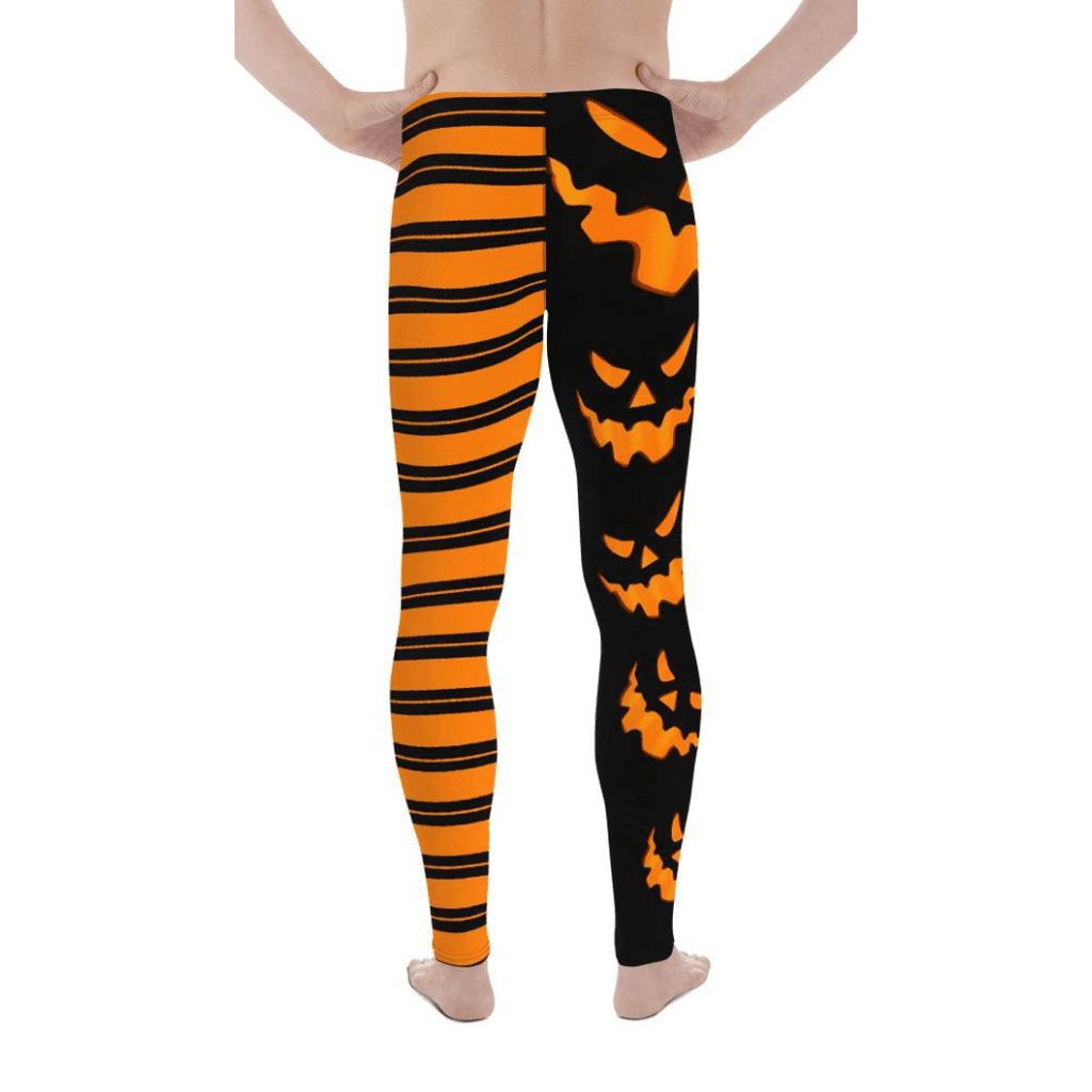 Two Patterned Halloween Men's Leggings