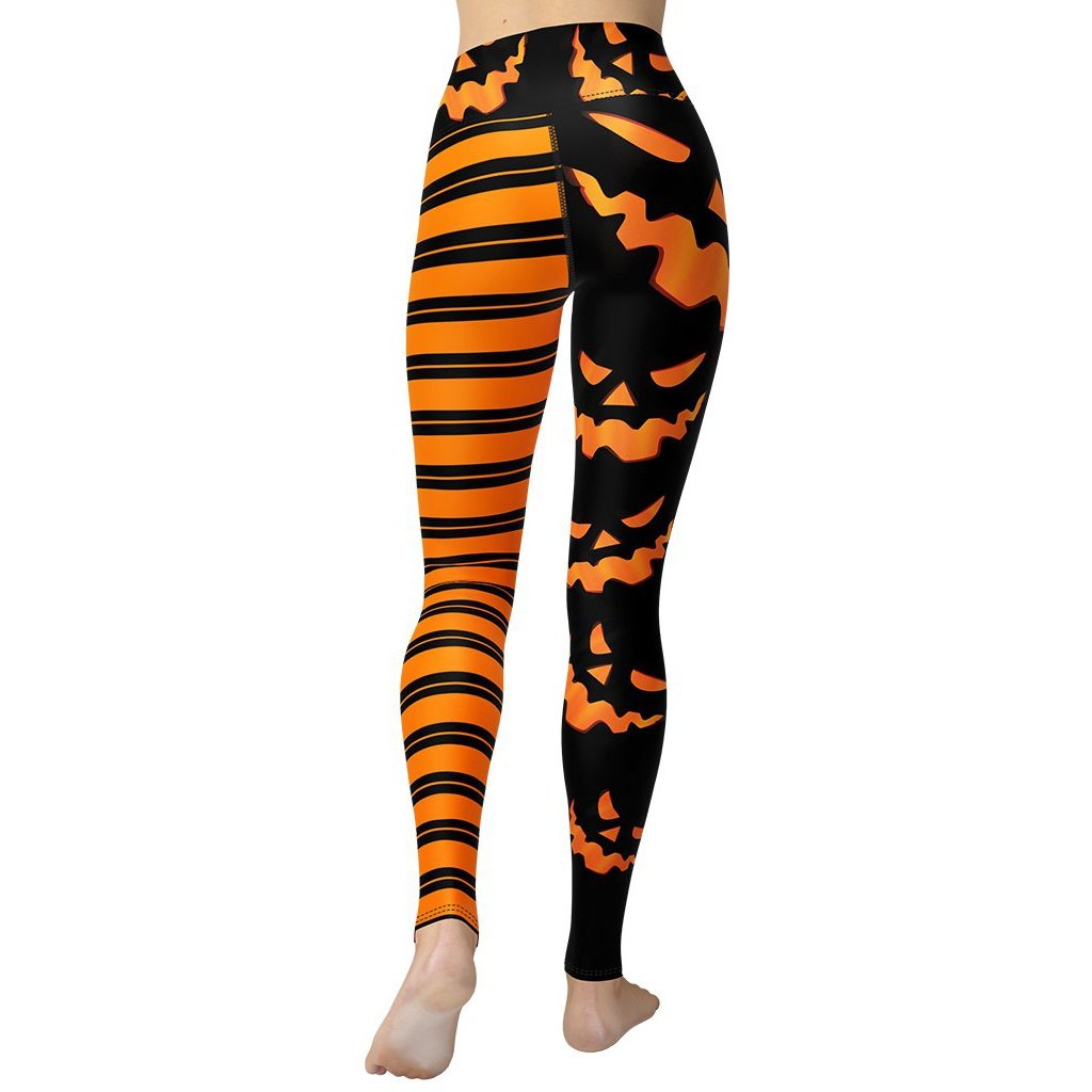 Two Patterned Halloween Yoga Leggings