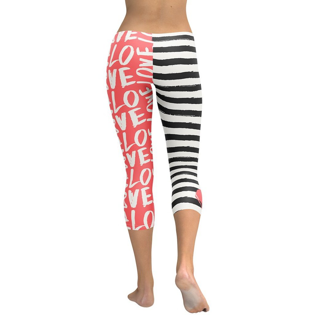 Two-Patterned Valentine's Day Capris