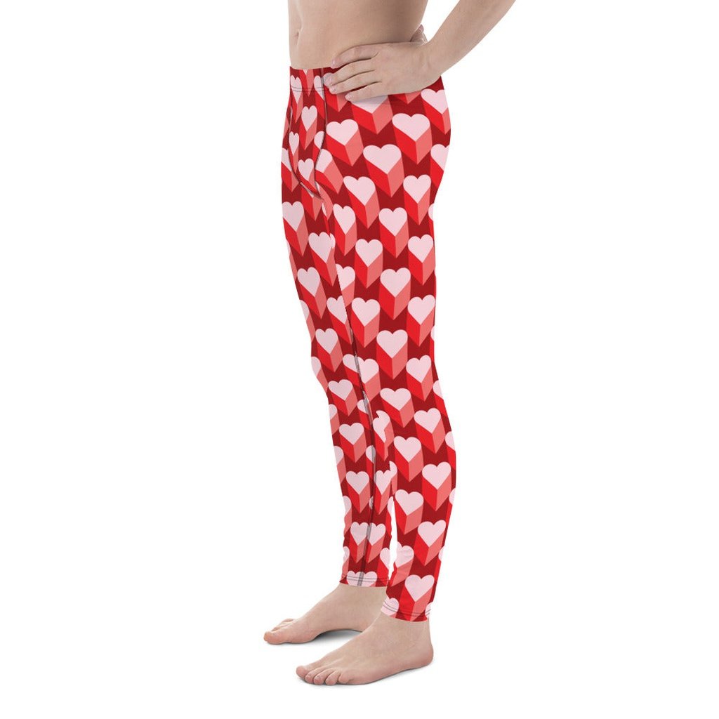 Valentine's Day Heart Men's Leggings