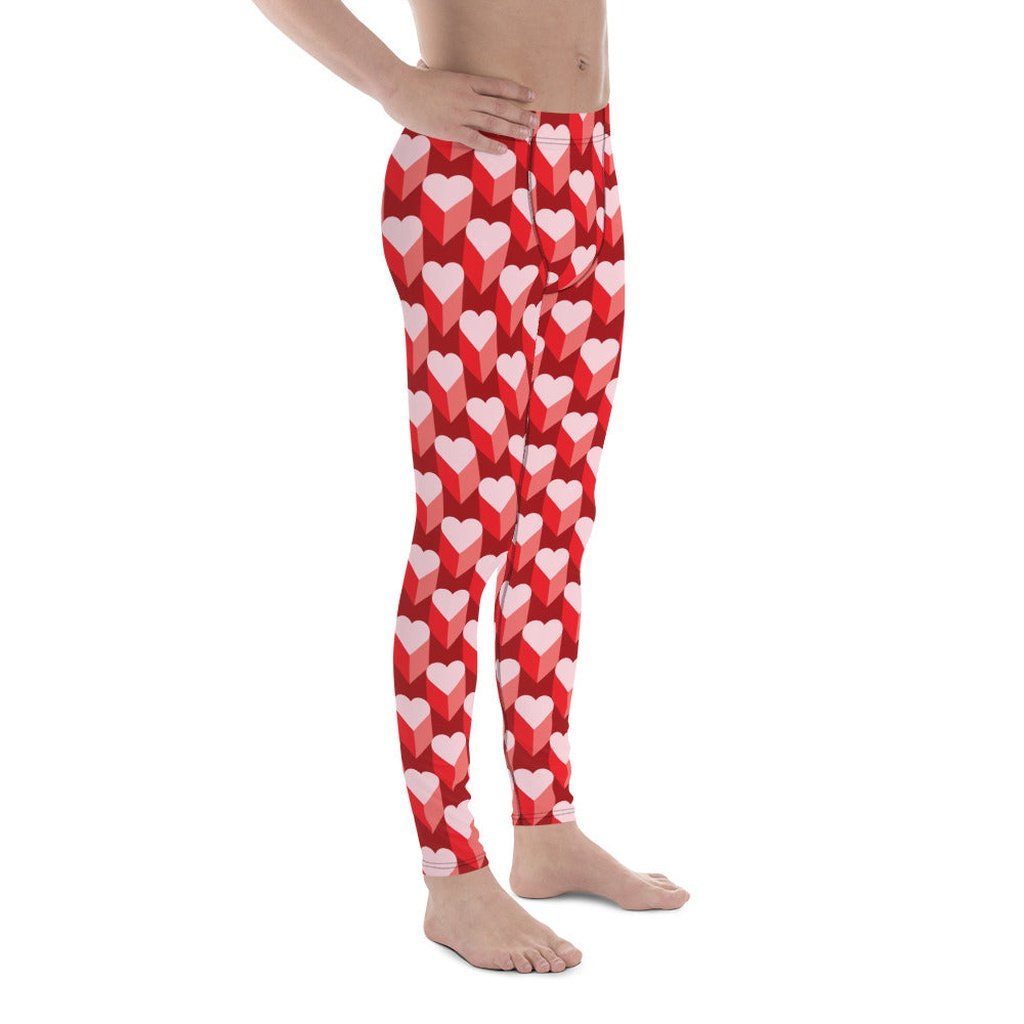 Valentine's Day Heart Men's Leggings
