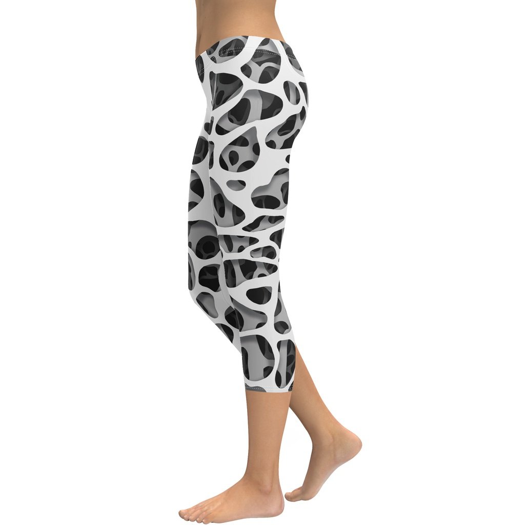 Web Illusion Pattern Capris