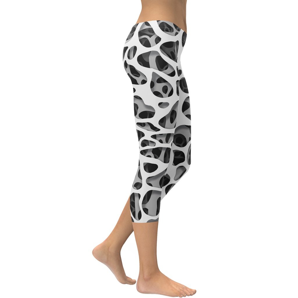 Web Illusion Pattern Capris