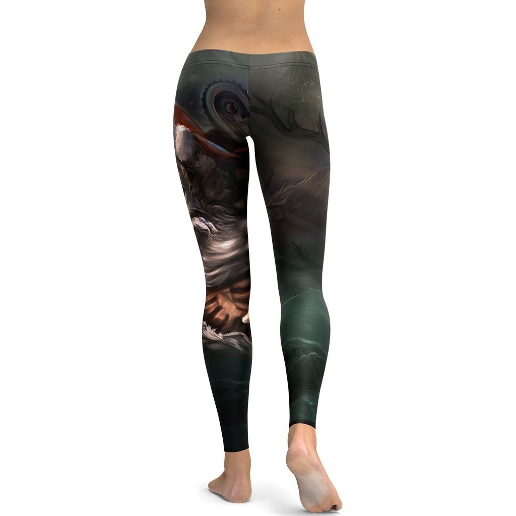 Zombie Santa Leggings - FiercePulse - Premium Workout Leggings - Yoga Pants