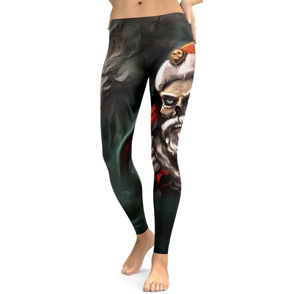Zombie Santa Leggings - FiercePulse - Premium Workout Leggings - Yoga Pants