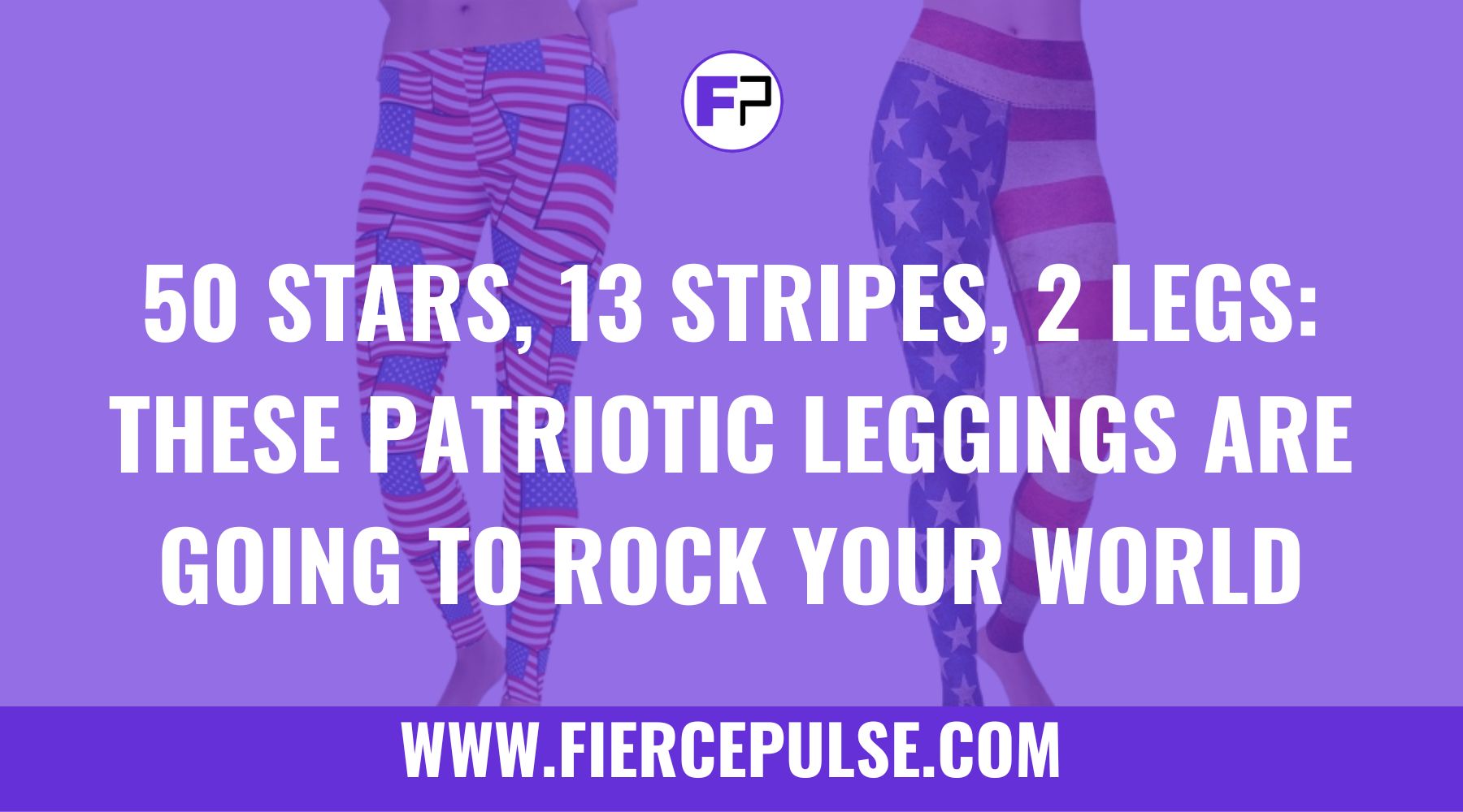 American flag patriotic leggings in bold red white and blue - FIERCEPULSE