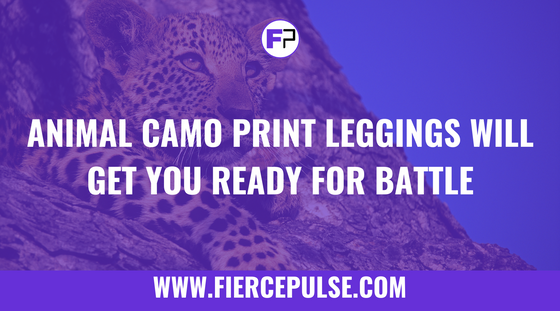 Animal camo print leggings for bold gym workouts - FIERCEPULSE