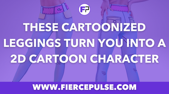 Cartoon character printed leggings for a fun bold look - FIERCEPULSE