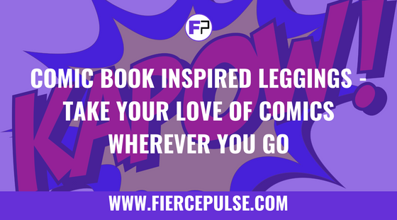Comic book inspired printed leggings for bold style - FIERCEPULSE