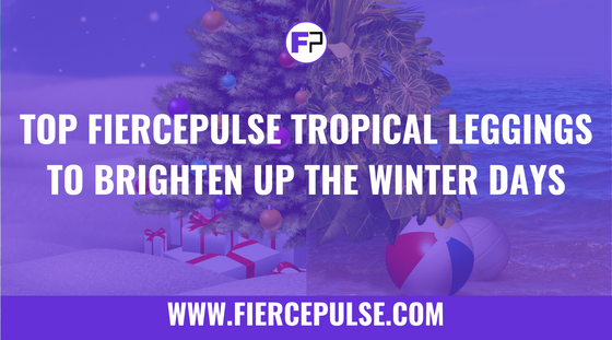 Tropical print leggings in vibrant island patterns - FIERCEPULSE