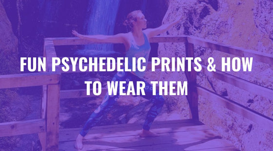 Psychedelic print leggings in bold colorful patterns - FIERCEPULSE