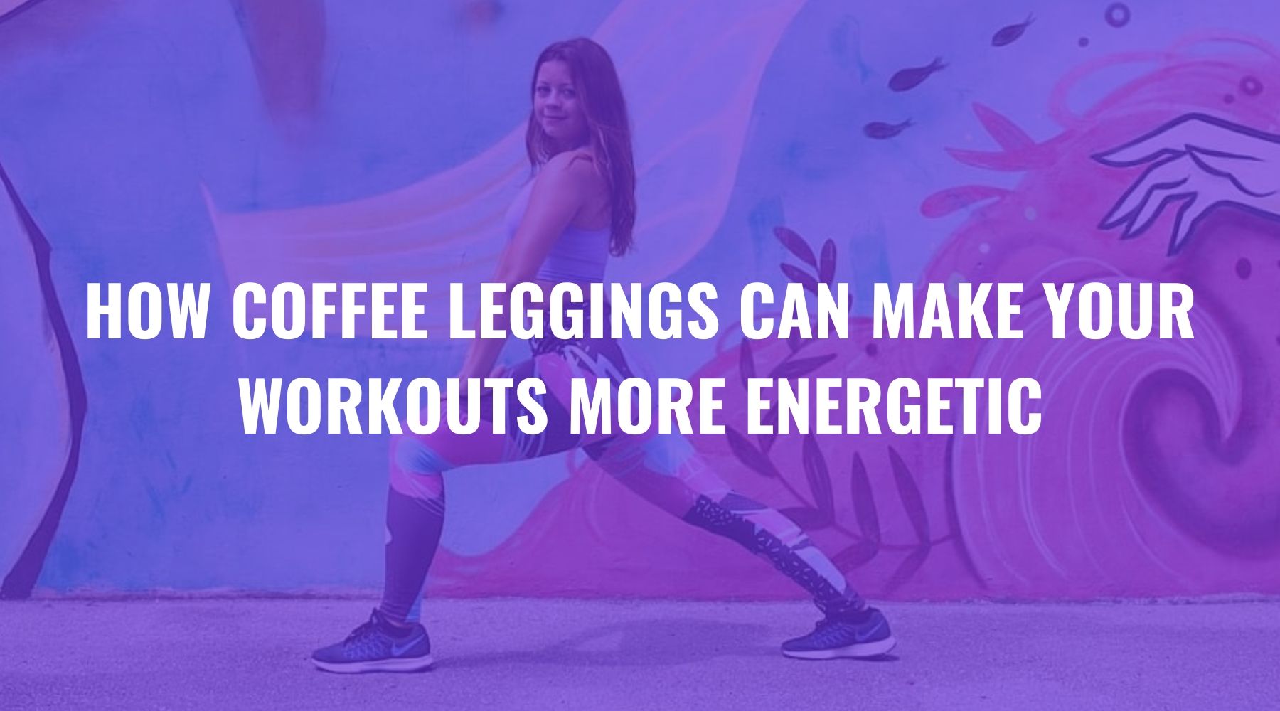 Coffee print leggings for energized workouts - FIERCEPULSE