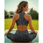 3D Art Deco Yoga Leggings