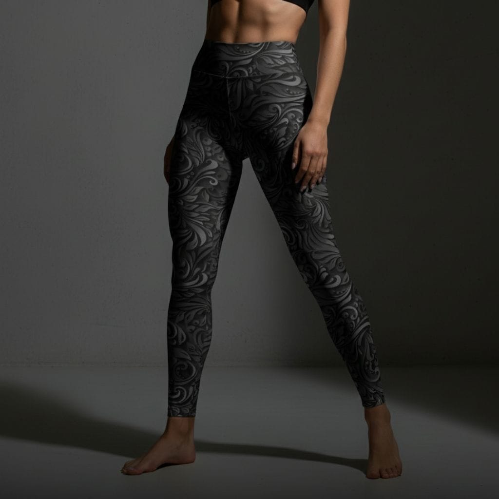 3D Art Deco Yoga Leggings