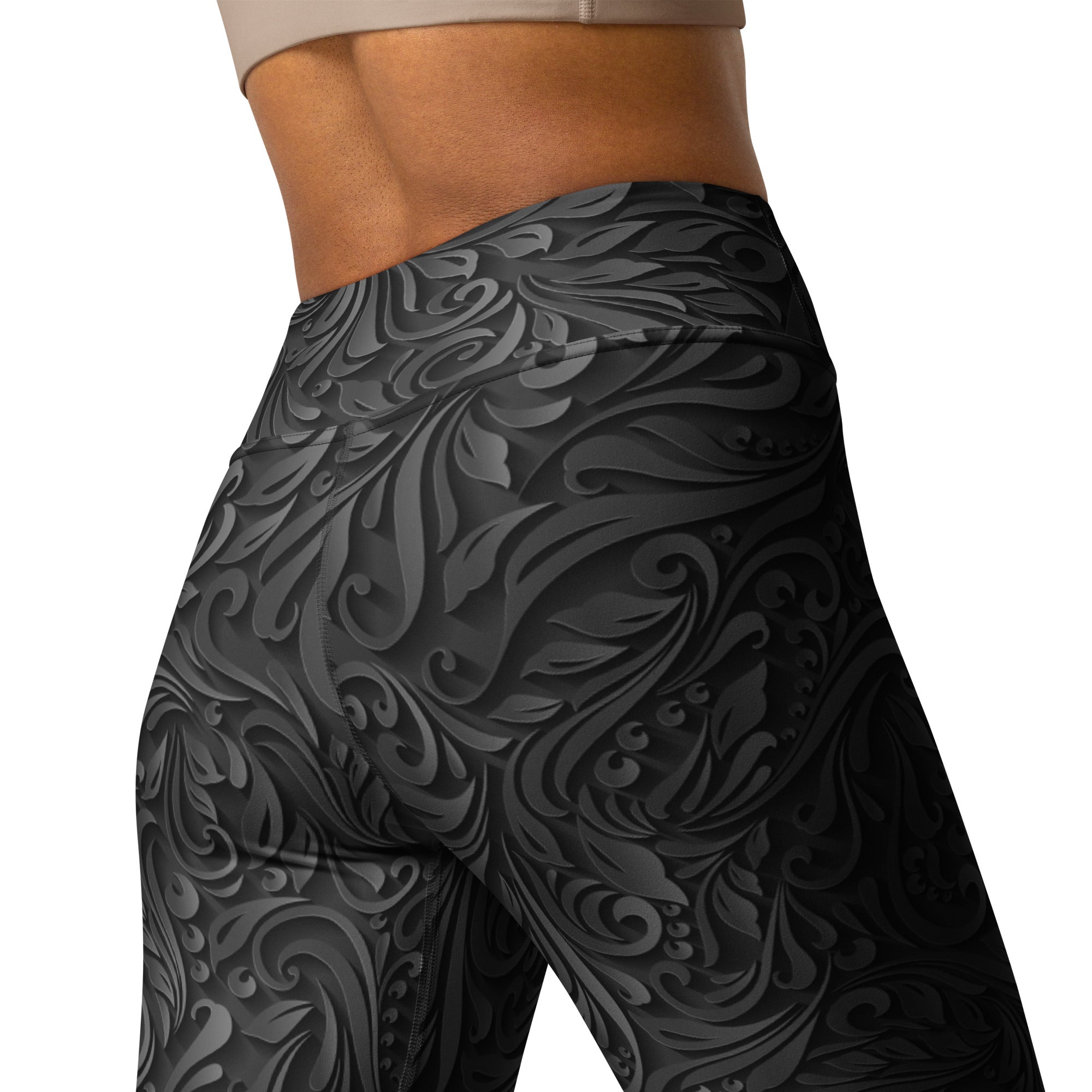 3D Art Deco Yoga Leggings