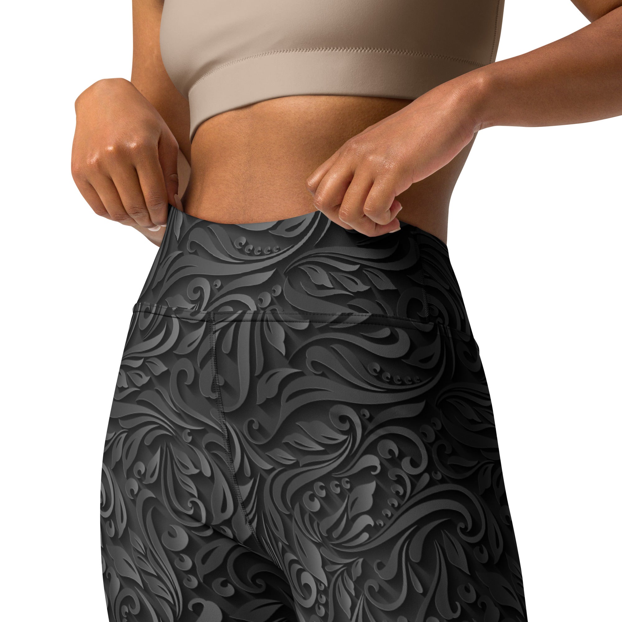 3D Art Deco Yoga Leggings