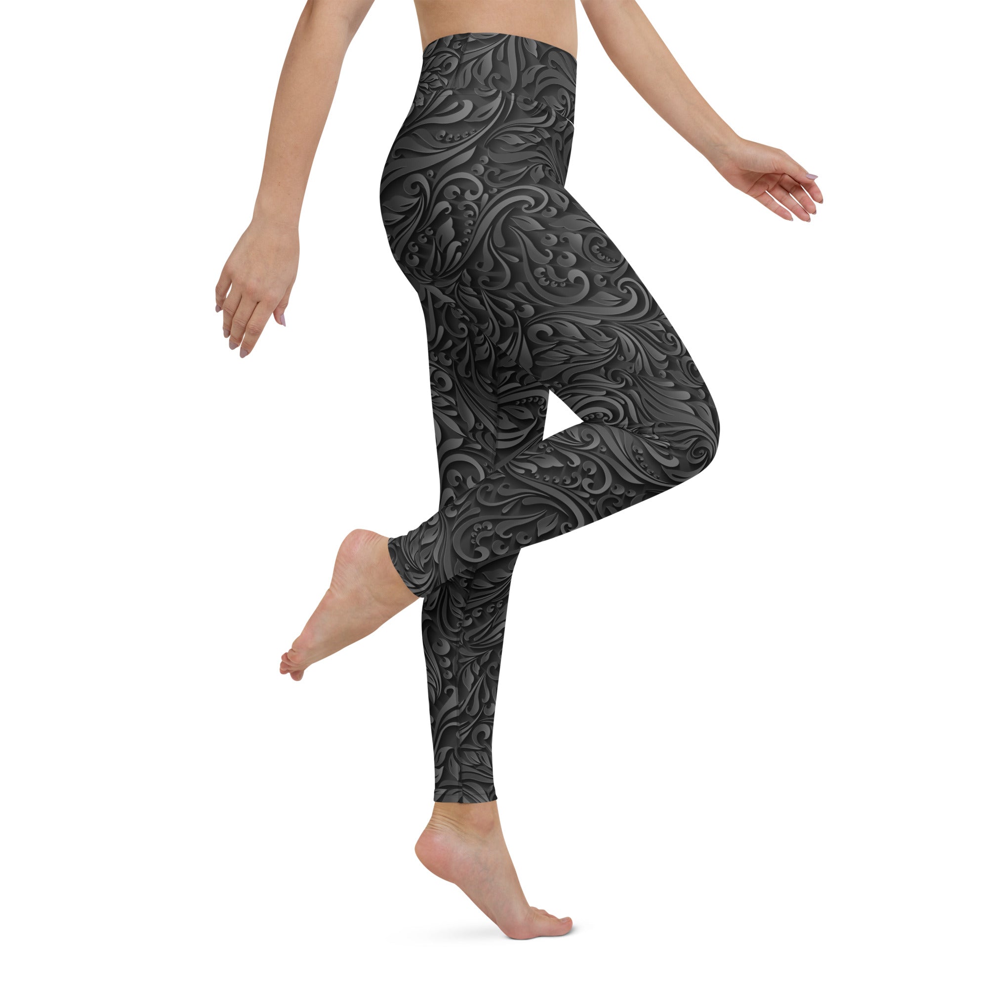 3D Art Deco Yoga Leggings