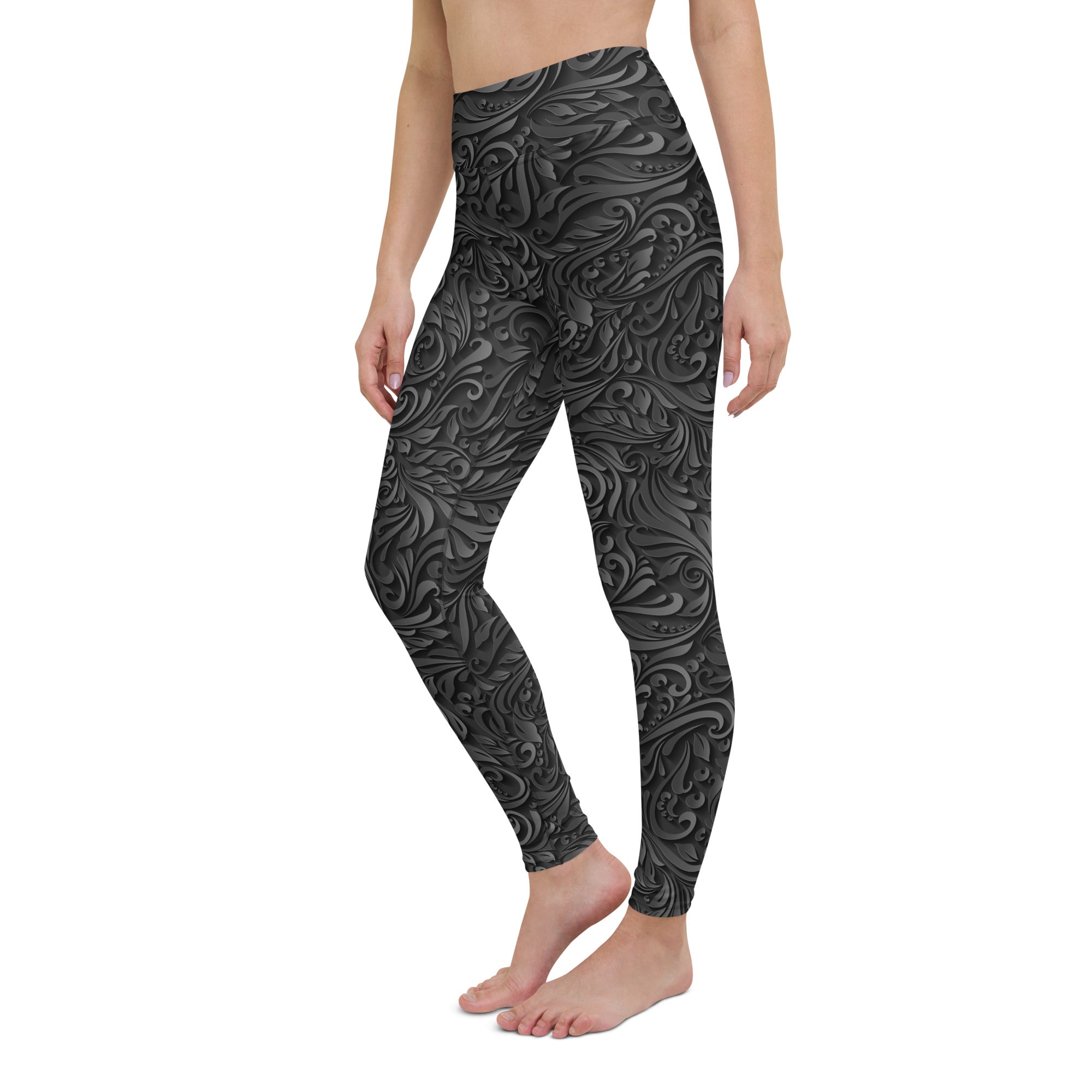 3D Art Deco Yoga Leggings