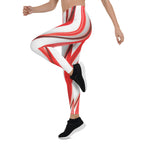 3D Candy Cane Leggings
