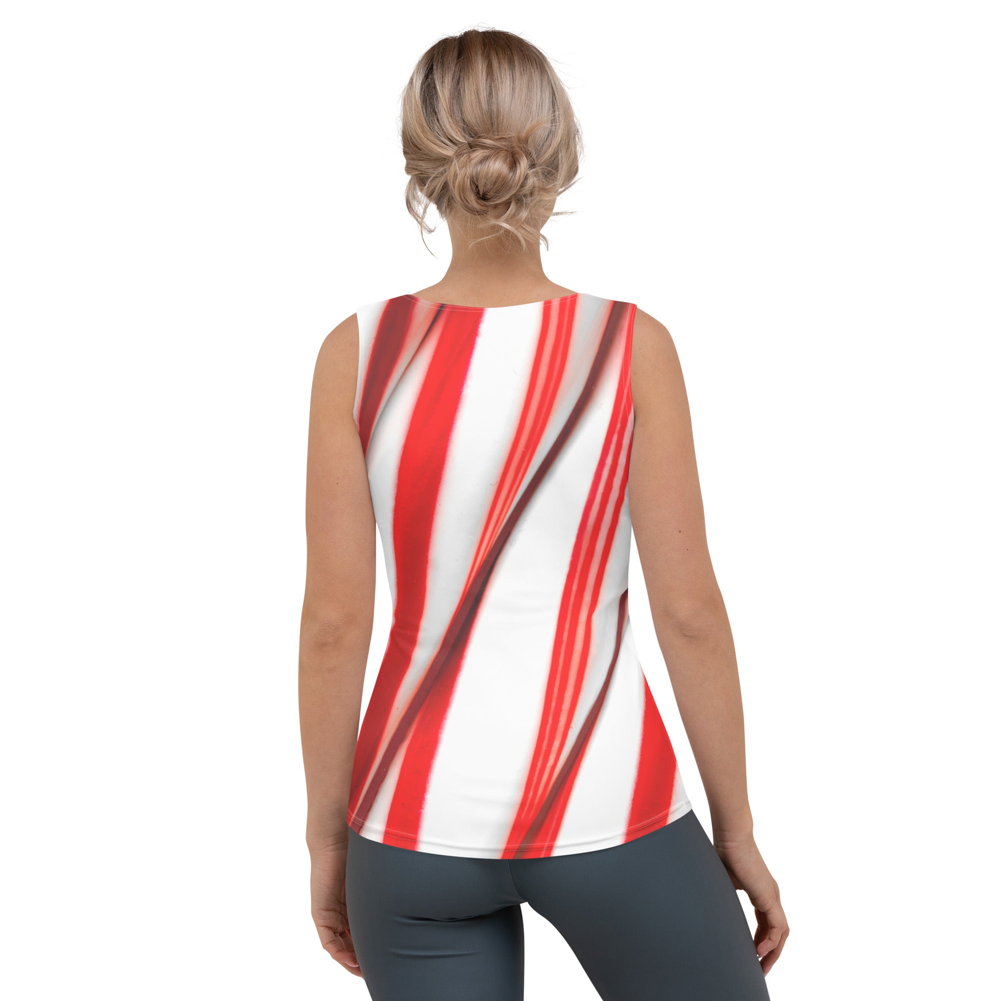 3D Candy Cane Tank Top