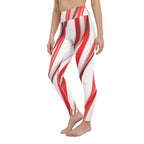 3D Candy Cane Yoga Leggings